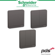 Schneider Electric AvatarOn 1Gang, 2Gang, 3Gang - 1Way/2Way Light Switch - Dark Grey