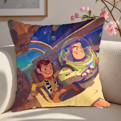 Kawaii B-Buzz Lightyear Pillowcase Cushion Cover 45x45 Ornamental Pillows Christmas Decoration 2026 