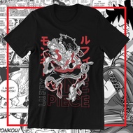 BC007 Luffy Gear 4 One Piece Anime Theme T-Shirt Large Screen Printing Onepiece