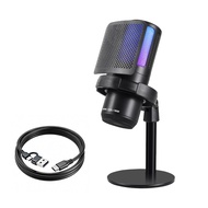 Game Microphone USB Computer Recording Microphone with RGB Condenser Live Broadcast Live Wireless Mi