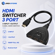 HDMI Switcher Cable 3 Port HDMI Switch Cable HDMI Switch 3 Input 1 Output HDMI Splitter Cable