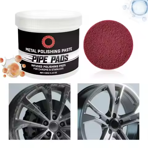 Metal Polish Cream Scratch Cleaner Remover Refurbishing Paste for Removes Oxidation Discoloration Br