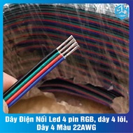 [1 METER]4 pin RGB Led Connecting Wire, 4 core wire, 4 Color Wire 22AWG