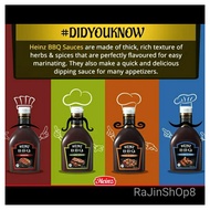 HEINZ  BBQ Sauces / Sos / Original BBQ 570gm/ Hickory Smoke 580gm / Chicken & Ribs 580gm / Honey & G