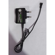 RC battery charger for rechargeable battery pack (black SM plug connector) - 6v