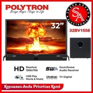 Led Digital TV 32 Inch Polytron Free Soundbar 32BV1558 (Khusus Medan)