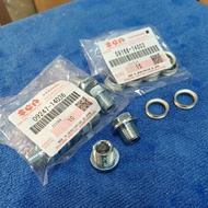 oil pan screw / oil drain plug / skru minyak hitam Suzuki GSXR 600 / 750 / 1000, GSXS 750 / 1000