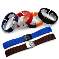 20mm 22mm Silicone Watch Bands For Samsung Galaxy Active 43mm 47mm for Fossil Watch Strap 18mm 24mm Rubber Sport Bracelet Quick Release Accessories