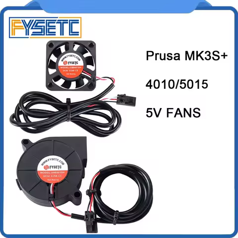 FYSETC 4010 5015 5V DC Cooling Fan Blower Fan 6800/5800 Rotating speed fans for Prusa MK3S 3D Printe