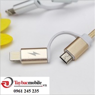 2 in 1 CHARGING CABLE - NILON COATED (2 in 1 CHARGING CABLE - NILON COATED)