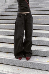 HEARTMELT - MELTED BAGGY JEANS กางเกงยีนส์ เอวต่ำ ทรงขาบาน