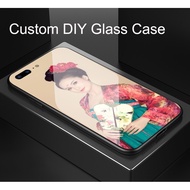 Custom made case Glass DIY design VIVO Y91 Y95 V11 Pro V11i V7 Plus V9 Casing