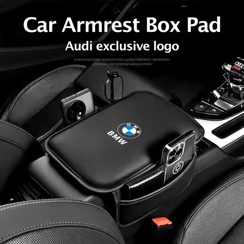 Car Armrest Box Pad Leather Auto Armrest Mat Car Accessories For BMW X1 X2 X3 X4 X5 X6 1 2 3 4 5 6 7