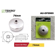 Tekiro 74mm x 14 Flute Aluminium Oil Filter Wrench (Bowl Type)