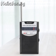 Outdoor Radio Telescopic Antenna Stereo Radio AM/FM Pocket Radio for Indoor Home