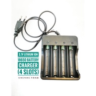 3.7V Lithium Ion 18650 Battery Charger (4 slots)