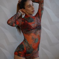 女性透明舞衣，適用於鋼管舞、空中瑜珈