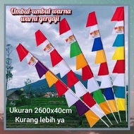 MATA Colorful saw pennants, 8 blades, 1 pcs for Indonesian independence party events and events such