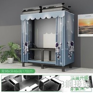 RL DEPARTMENT STORE - 免安裝衣櫃 家用臥室折疊簡易布衣櫃 鋼架收納櫃 衣櫥 宿舍衣櫃 窩居衣櫃 防塵防潮 1米