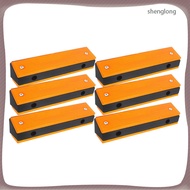 🏷️ 6Pcs Khaki ABS Reflective Tunnel Wall Markers for Traffic Safety High Visibility
