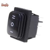 honeybird 12V Bla Waterproof 6Pin DPDT Self Loing Rectangle Roer Switch Nice