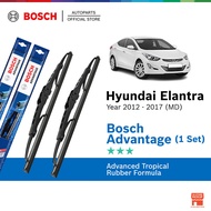 Bosch Advantage U Hook Wiper Set for Hyundai Elantra MD 5th Gen (26"/14")
