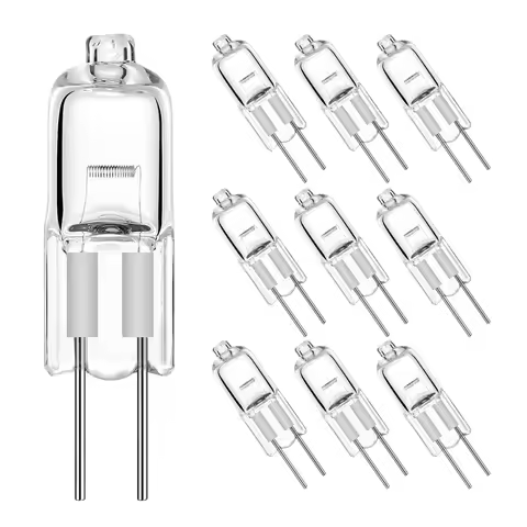 10X 20pcs super bright 12v 220V g4 halogen light bulb 20w 35w 50w halogen g4 2900k warm white indoor