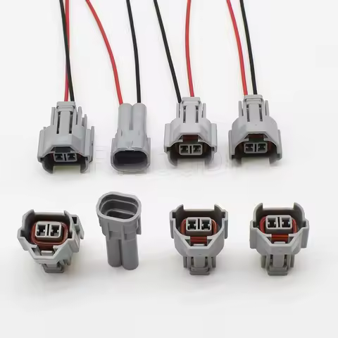 6189-0553 6180-2405 Nippon Denso 2 Pin Waterproof Male And Female Top Slot Fuel Injector Connector 6