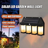 1pc Solar Powered Motion Sensor Light, Outdoor Patio Wall Lamp, LED Ambiance Landscape Yard Boundary