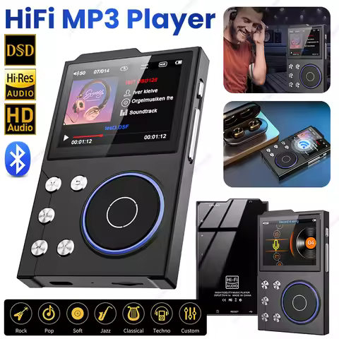 Bluetooth 5.3 Car HIFI Music Player HiFi MP3 Player Lossless DSD Digital Audio Music Player LED Scre