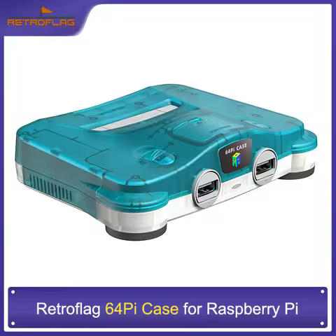 RetroFlag 64Pi Case for Raspberry Pi with Safe Shutdown and Reset Compatible with Raspberry Pi 5 Dua
