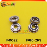Stainless Steel Flange Bearing SF695ZZ F695ZZ F695-2RS DDLF-1350 5 * 13 * 4mm TECW