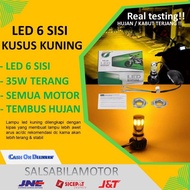 Lampu led kuning motor paling terang lamp 6 sisi h6 h4 warna beat fi