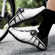 TABOLU Cycling Shoes Men's Professional Road Cycling Shoes SPD Shoes Men's Cleats Pedal Cycling Shoe