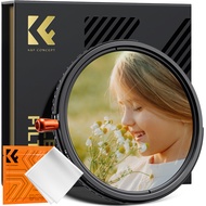 K&F CONCEPT Nano-X Black Diffusion Mist Effect 1/4 & Variable ND2-32(1-5 Stops) & Circular Polarizin