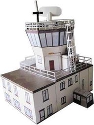 《紙模家》軍事場景-機場飛行管制塔#8 Control Tower 1/72 紙模型套件*免運費