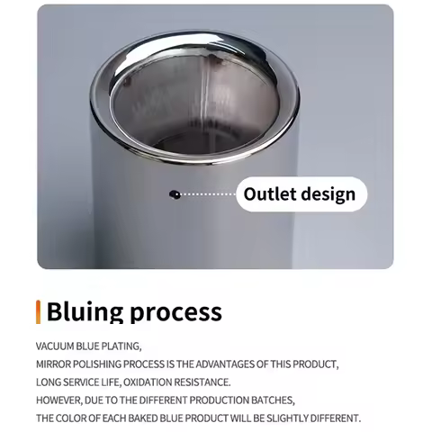 2PC For Mazda CX-3 CX-4 CX-5 CX7 CX8 CX5 CX-30 Exhaust Muffler Tip Silver Stainless Steel Muffler No