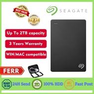 Seagate External Hard Disk 1TB 2TB Backup Plus Slim USB 3.0 HDD 2.5" Portable