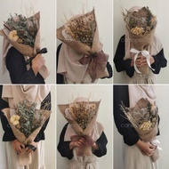 BUKET BUNGA KERING BESAR WRAP GONI DRIED FLOWER BOUQUET WISUDA