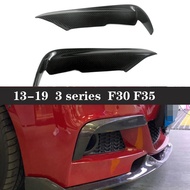 For BMW 3 Series F30 F35 330 Carbon Fiber Car Front Bumper Wind knife Fog lamps Splitter Spoiler Can