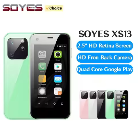 SOYES XS13 Android Mini Smartphone 2.5inch MTK Quad Core 2GB RAM 16GB ROM 5MP Camera Dual SIM Dual S
