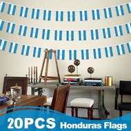 1set/20pcs/20feet Honduras String Flag,5pcs/14*21cm Honduras Suction Cup Hand Wave Flag - Portable, 