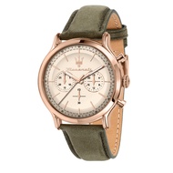 Maserati R8871633007 Epoca Bracelet Cuir vert 42mm. นาฬิกา นาฬิกาข้อมือ นาฬิกาข้อมือผู้ชาย