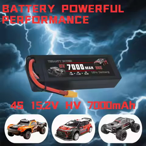 TERANTY Hyper Go 7303/7304 4SLithium Battery 14.8V/15.2V 60C 5000-7000mah Battery with Charger Auto 