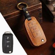 Volkswagen VW Crazy Horse Leather Key Case Passat golf Polo LAVIDA Foldable Key High Quality Key Cas