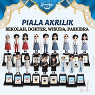 CUSTOM ACRYLIC CUP STICKERS, SOUVENIRS, MEMORIES AND GIFTS, SCHOOL UNIFORMS, GRADUATION, PASKIBRA, A