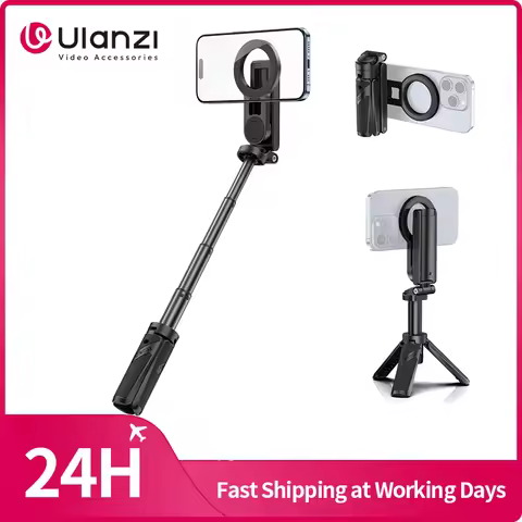 Ulanzi JJ03 Magnetic Phone Tripod Wireless Phone Grip Selfie Stick Desktop Tripod for iPhone 16 15