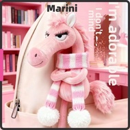 MARINI Plush Pony Keychain, Cartoon Plush Horse Plush Doll, 2026 Horse Mascot Horse Year Mascot Doll