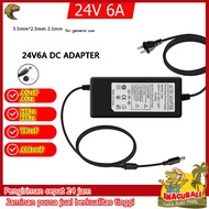 Universal power Adapter charger dc 24v 6A supply AC 100-240v 24volt 6 ampere Fog