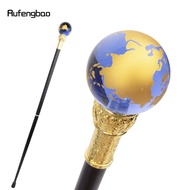 โปร่งใส Blue Golden Ball Golden Walking Cane แฟชั่นตกแต่งเดิน Stick สุภาพบุรุษ Elegant คอสเพลย์ Cane
